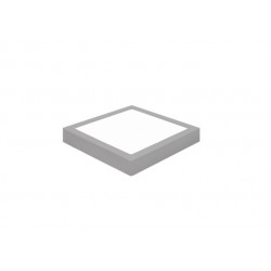 Downlight panel Cuadrado LED Superficie Plata 6W